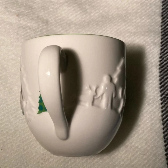 STARBUCKS 3D  CHRISTMAS TREE SNOWMAN CUP/MUG - Picture 2 of 5